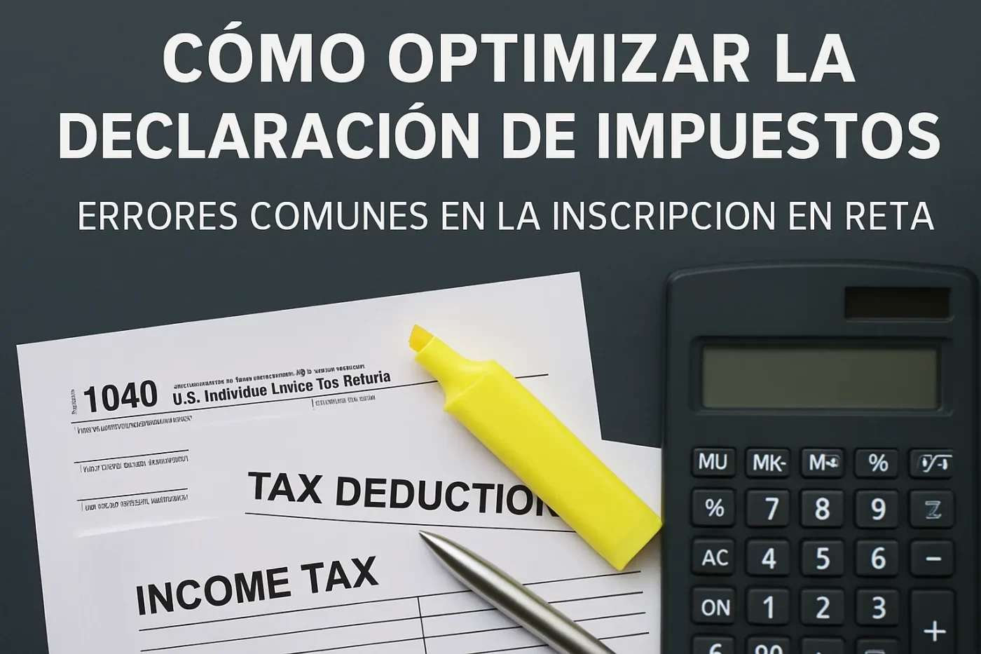 cómo optimizar la declaración de impuestos en Errores comunes en la inscripción en RETA