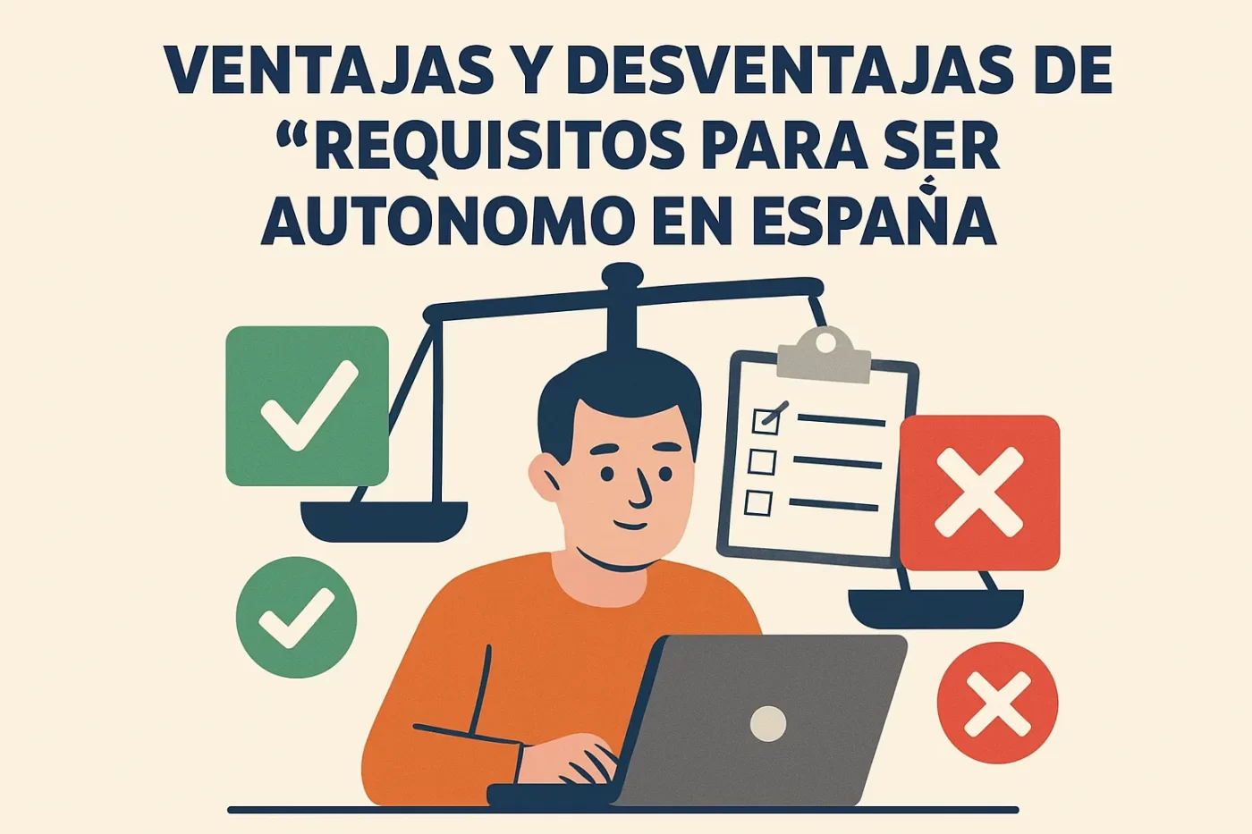 ventajas y desventajas de Requisitos para ser autónomo en España