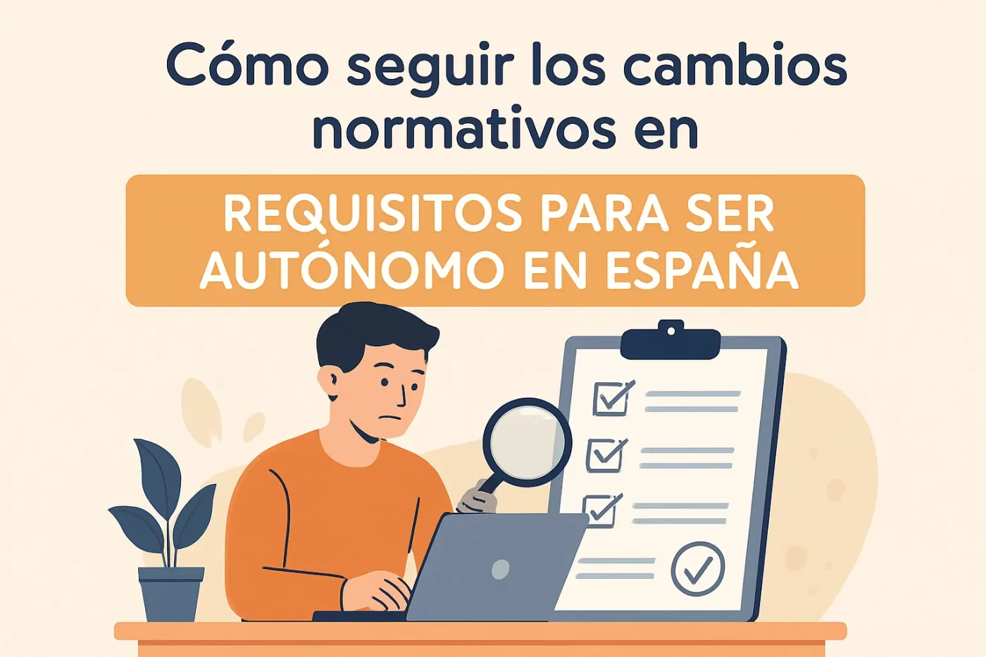 cómo seguir los cambios normativos en Requisitos para ser autónomo en España