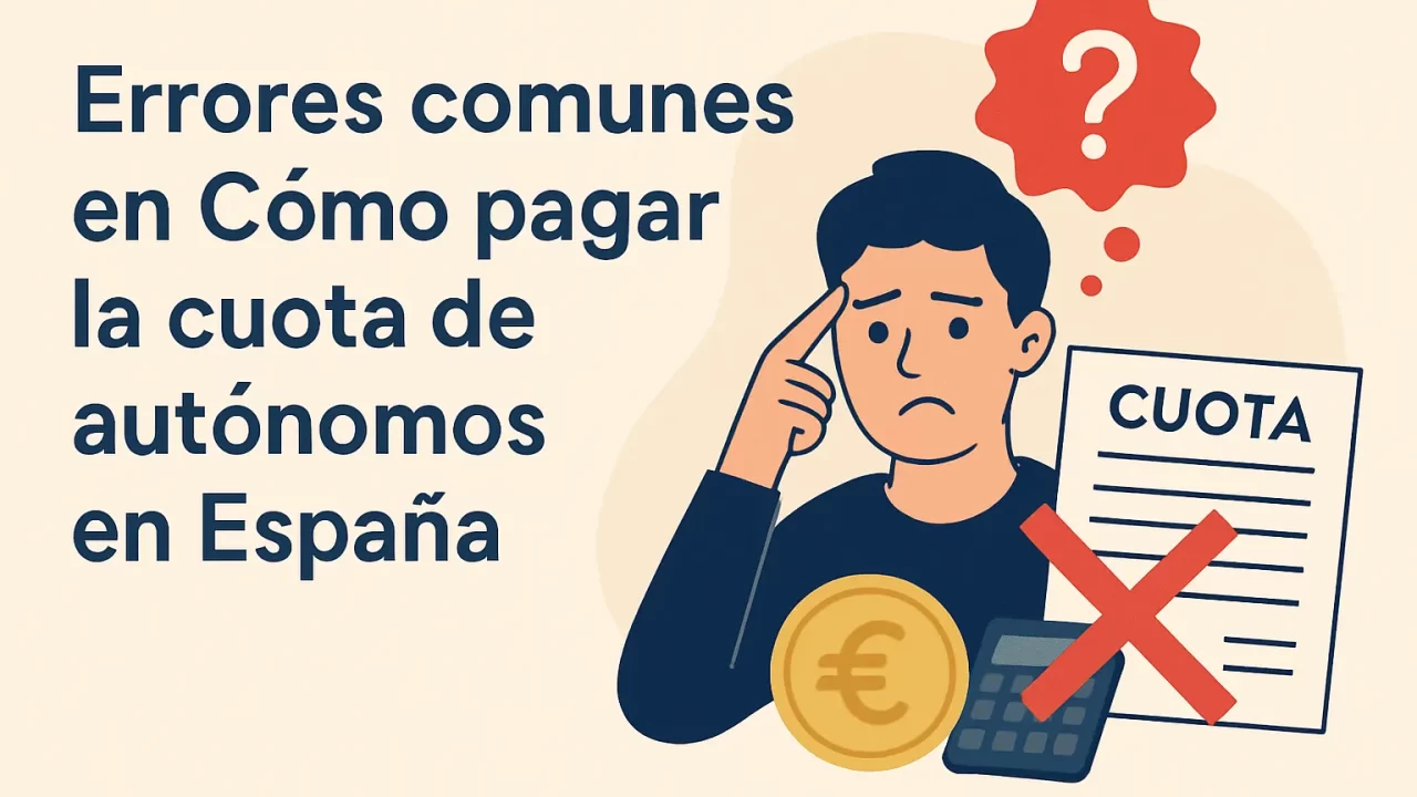 Errores comunes al pagar la cuota de autónomos en España: cómo evitarlos fácilmente