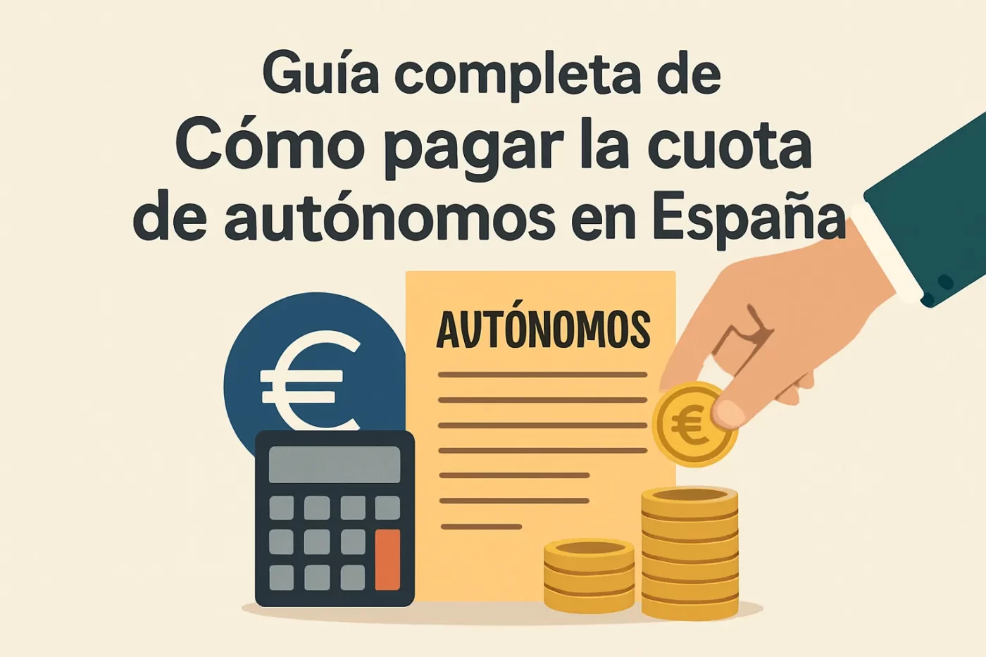guía completa de Cómo pagar la cuota de autónomos en España