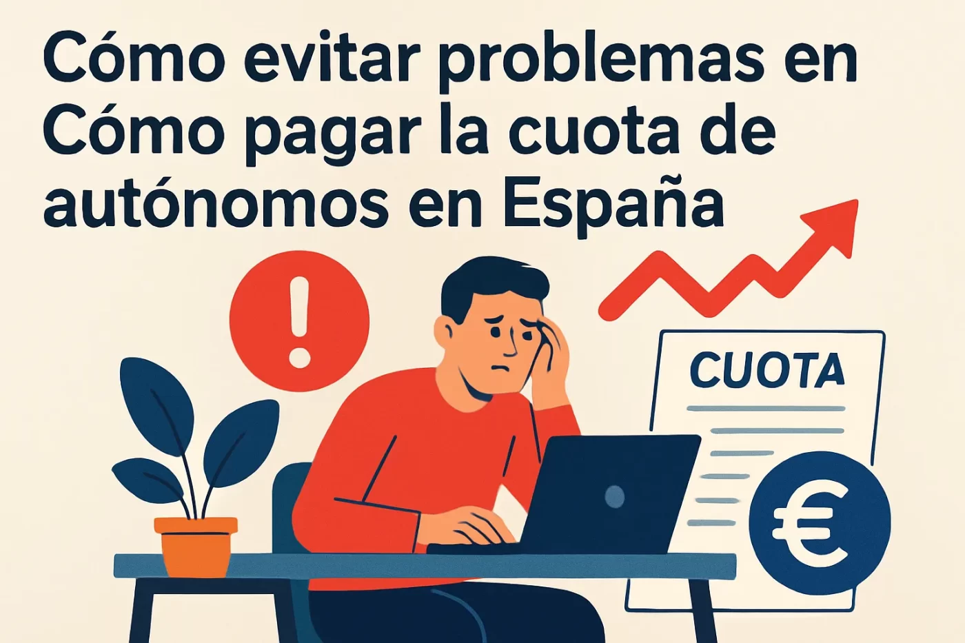 cómo evitar problemas en Cómo pagar la cuota de autónomos en España