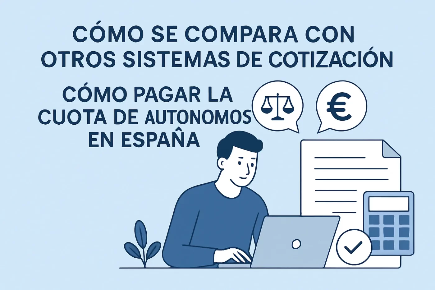 cómo se compara con otros sistemas de cotización Cómo pagar la cuota de autónomos en España