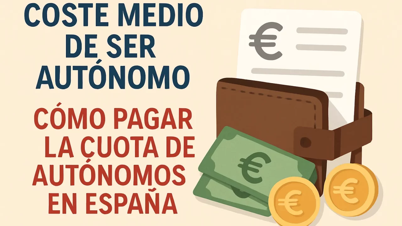 Coste medio de ser autónomo en España y cómo pagar la cuota de autónomos fácilmente