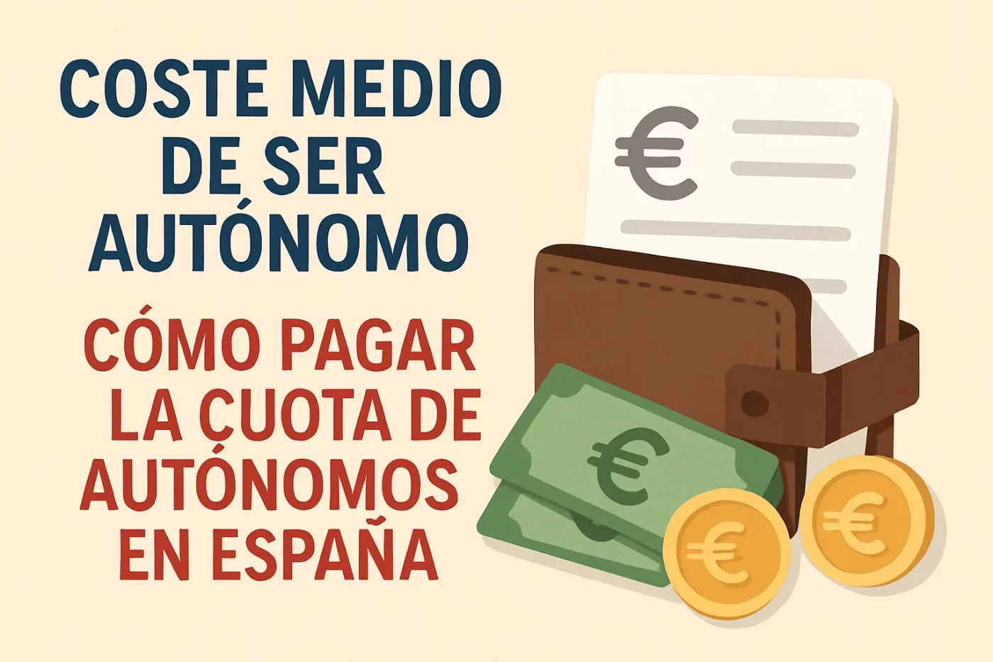 coste medio de ser autónomo en Cómo pagar la cuota de autónomos en España