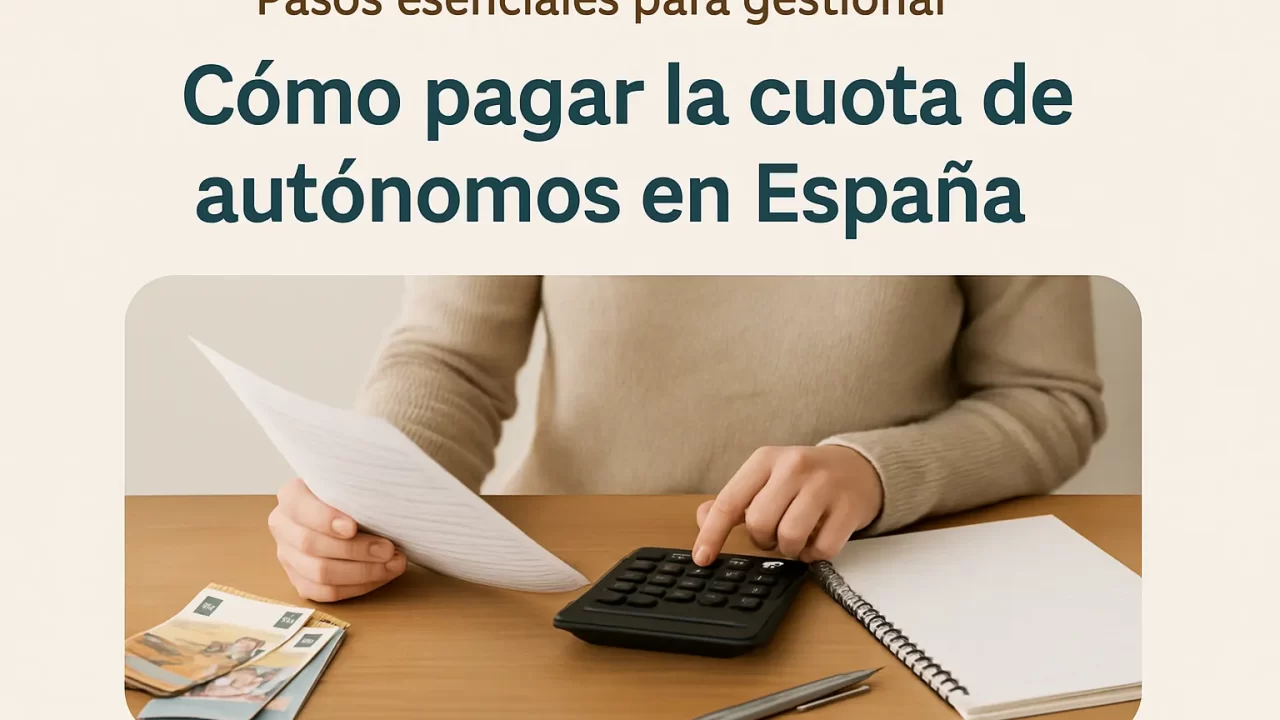 Pasos esenciales para gestionar cómo pagar la cuota de autónomos en España fácilmente