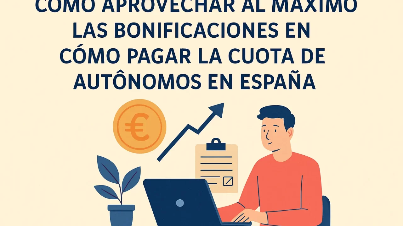Cómo aprovechar al máximo las bonificaciones al pagar la cuota de autónomos en España: guía completa