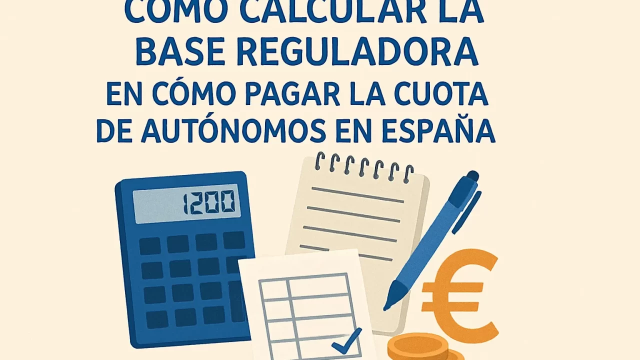 Cómo calcular la base reguladora para pagar la cuota de autónomos en España: guía completa