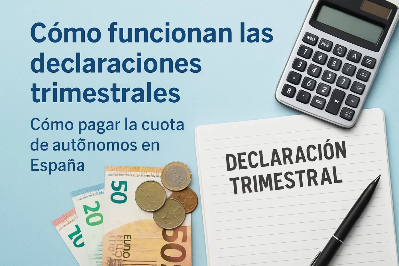 cómo funcionan las declaraciones trimestrales en Cómo pagar la cuota de autónomos en España