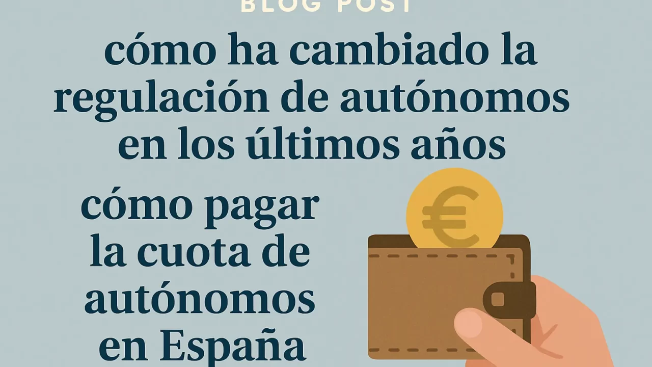 Cómo ha cambiado la regulación de autónomos en los últimos años y cómo pagar la cuota de autónomos en España