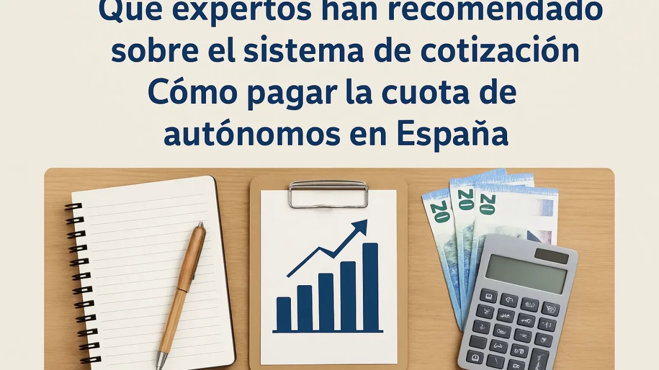 Cómo pagar la cuota de autónomos en España: recomendaciones de expertos sobre el sistema de cotización