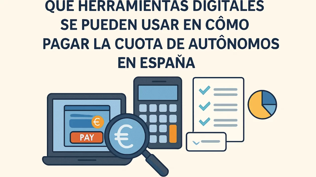 Qué herramientas digitales usar para pagar la cuota de autónomos en España fácilmente