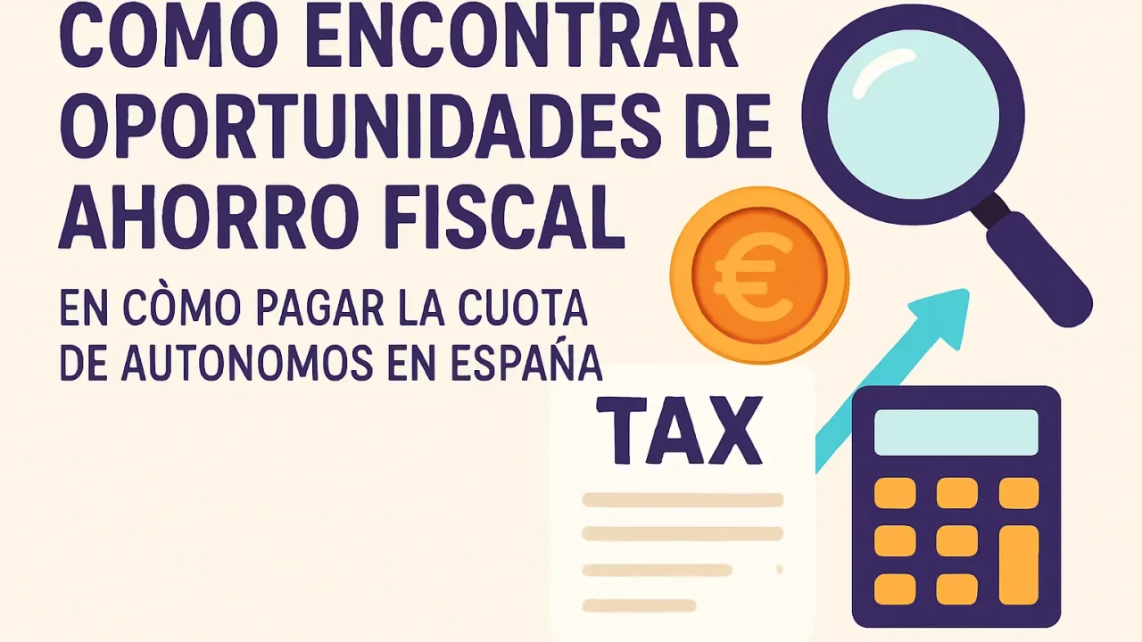 Cómo encontrar oportunidades de ahorro fiscal al pagar la cuota de autónomos en España