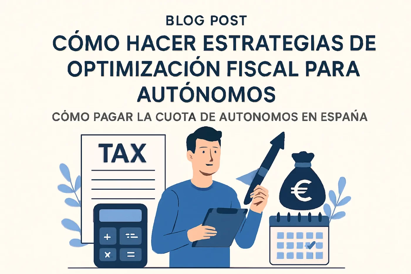 cómo hacer estrategias de optimización fiscal para autónomos Cómo pagar la cuota de autónomos en España