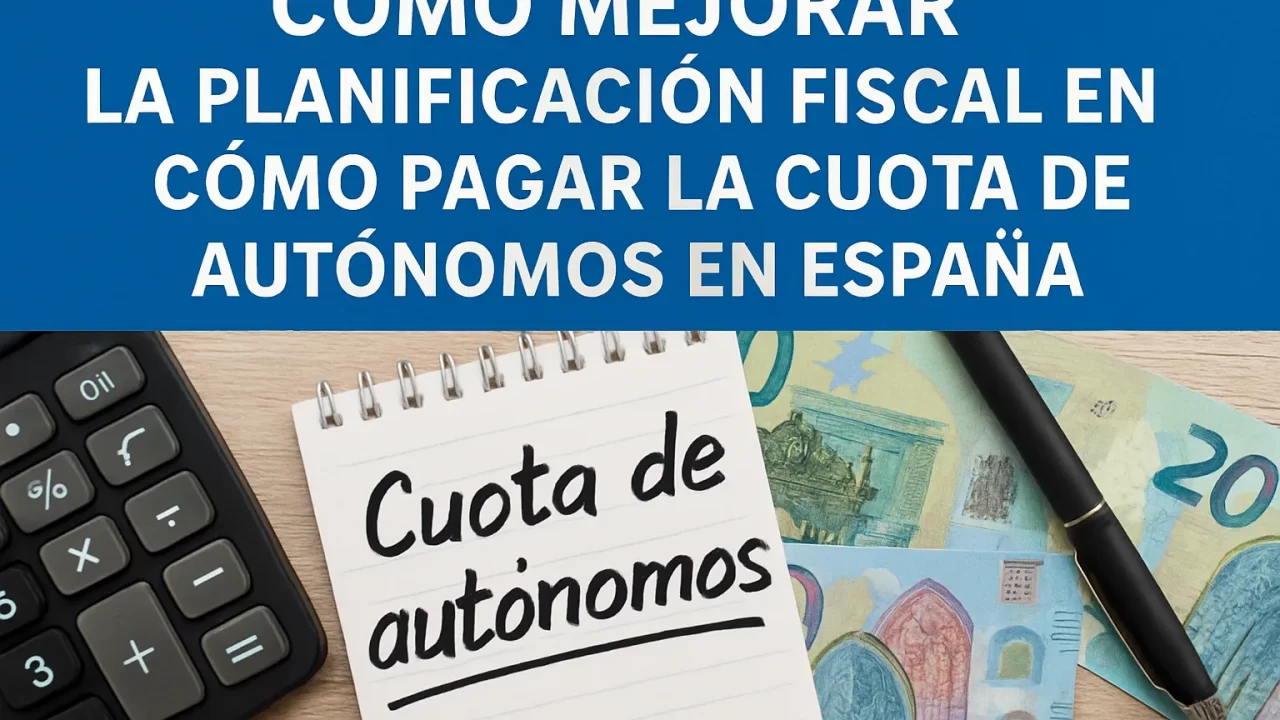 Cómo mejorar la planificación fiscal para optimizar el pago de la cuota de autónomos en España
