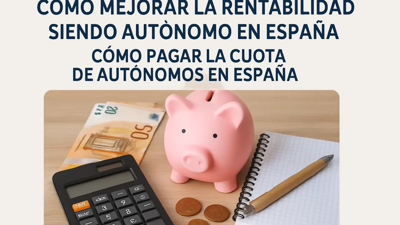 Cómo mejorar la rentabilidad siendo autónomo en España y cómo pagar la cuota de autónomos correctamente