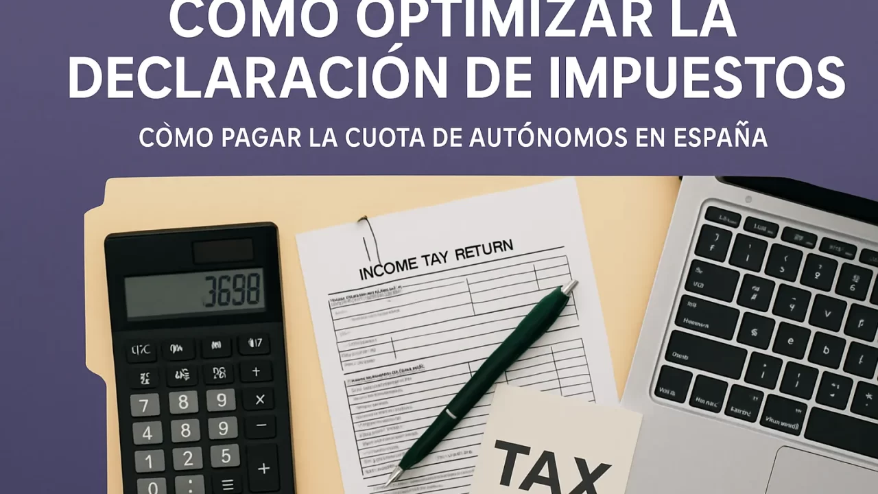 Cómo optimizar la declaración de impuestos y pagar la cuota de autónomos en España eficientemente