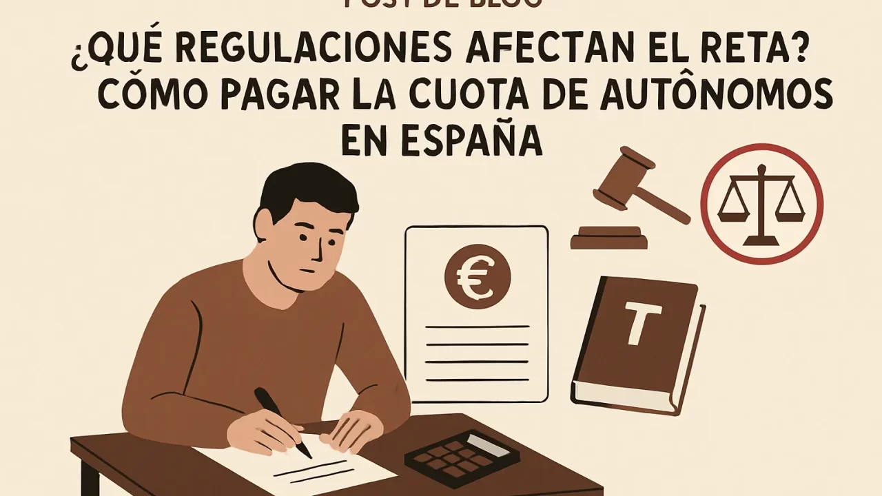 Qué regulaciones afectan el RETA y cómo pagar la cuota de autónomos en España