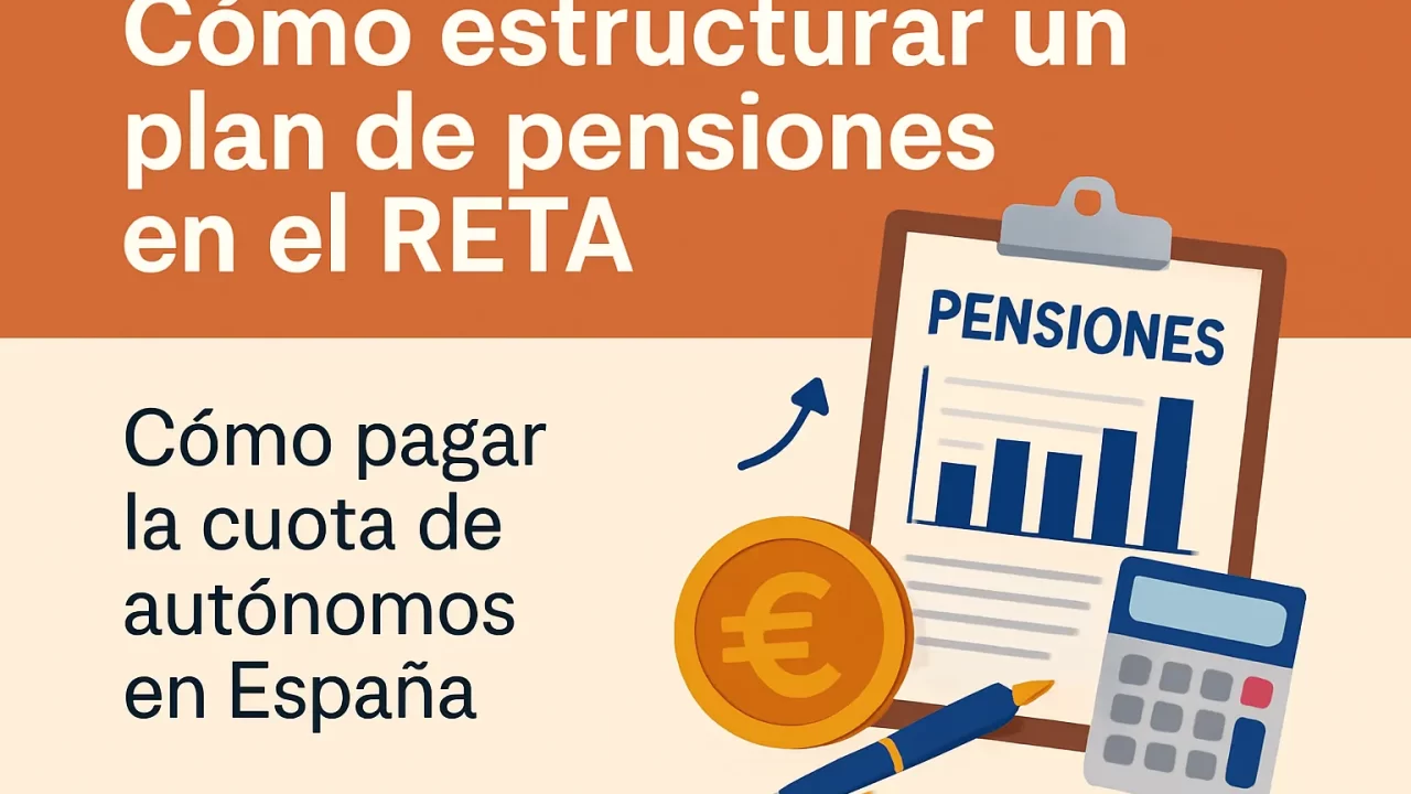 Cómo estructurar un plan de pensiones en el RETA y cómo pagar la cuota de autónomos en España: guía completa