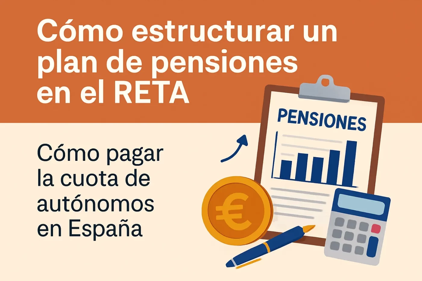 cómo estructurar un plan de pensiones en el RETA Cómo pagar la cuota de autónomos en España