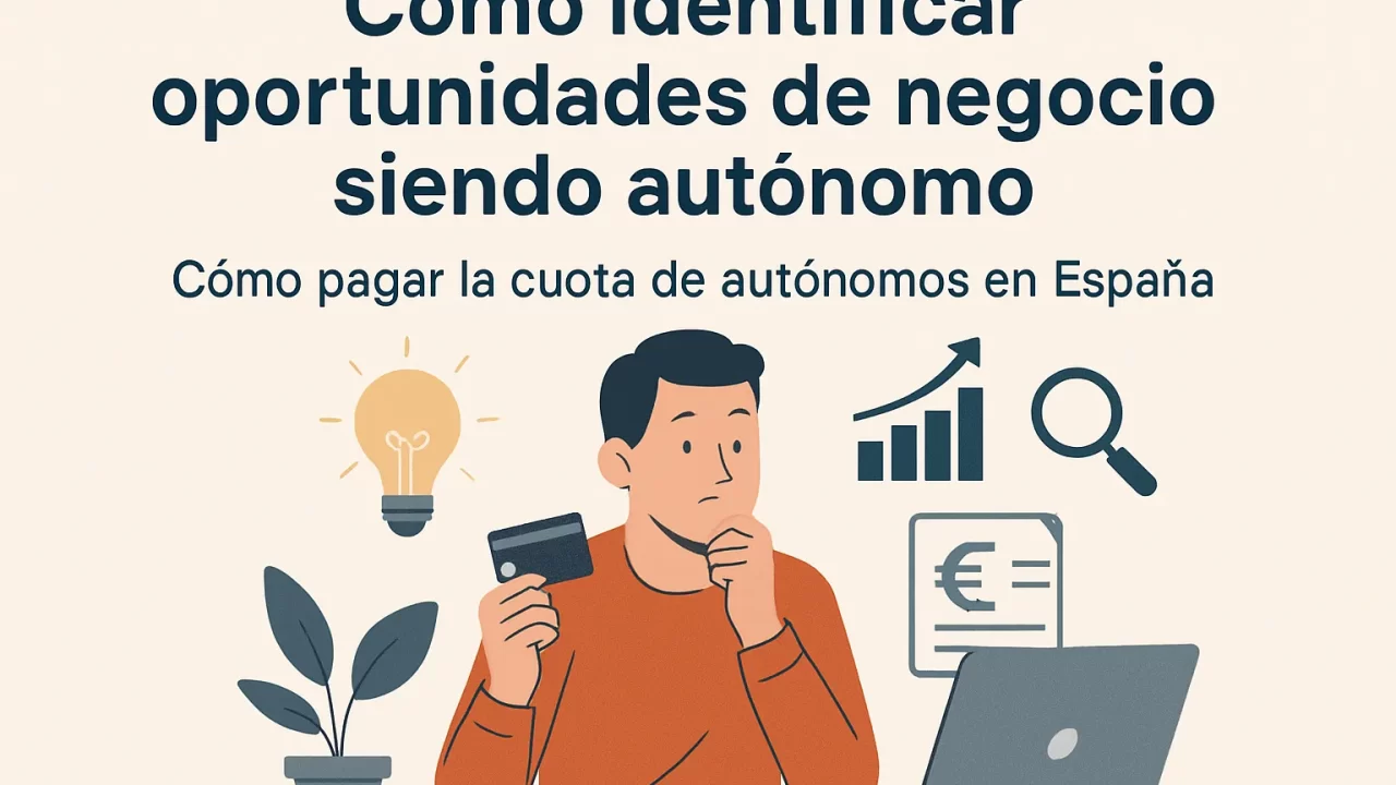 Cómo Identificar Oportunidades de Negocio Siendo Autónomo y Cómo Pagar la Cuota de Autónomos en España