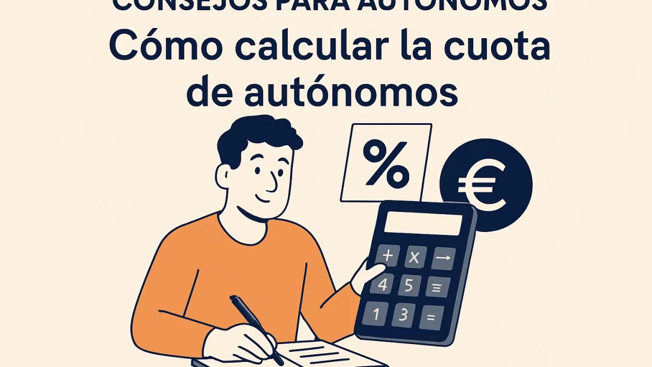 Cómo calcular la cuota de autónomos: consejos para autónomos paso a paso