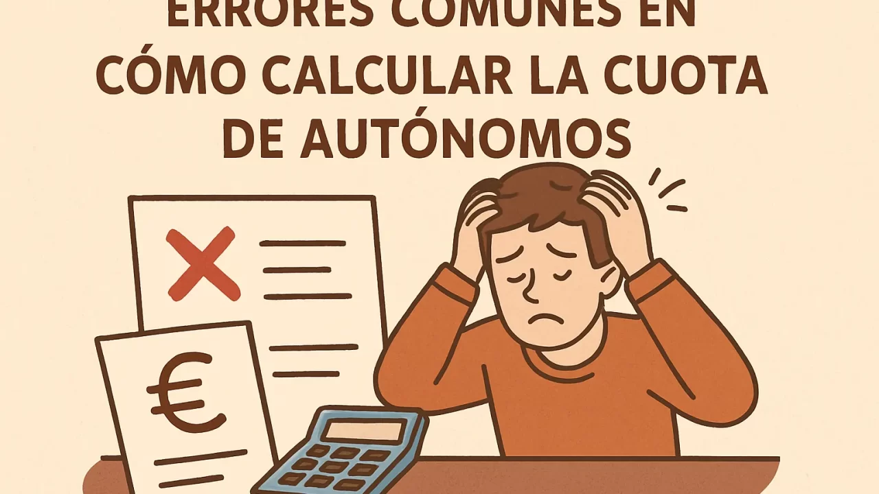 Errores comunes en cómo calcular la cuota de autónomos: guía para evitarlos eficazmente
