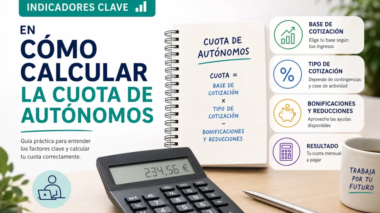 Indicadores clave en cómo calcular la cuota de autónomos: guía práctica y fórmula paso a paso