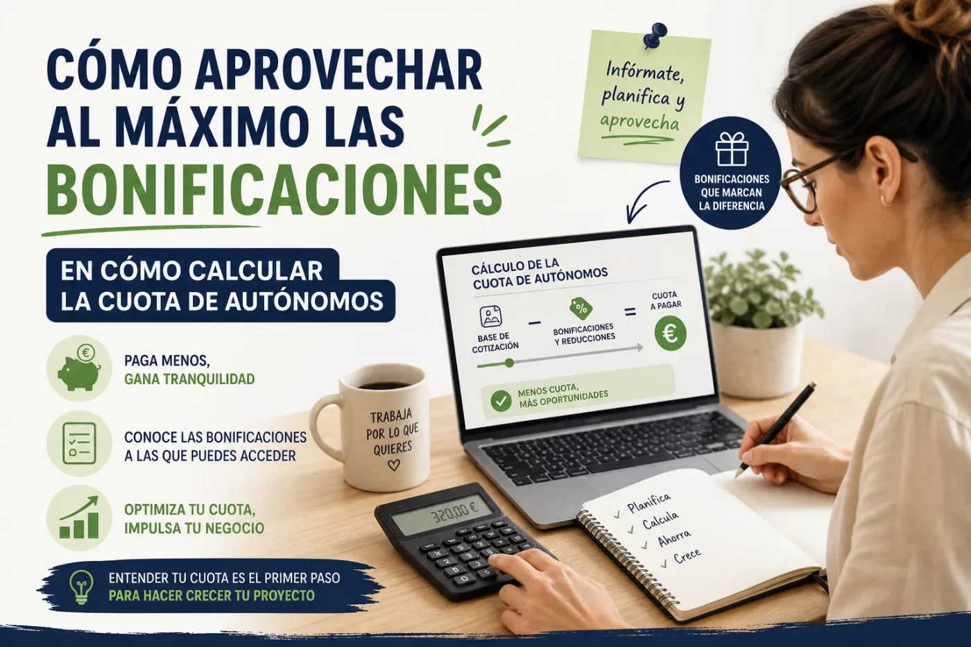 como-aprovechar-al-maximo-las-bonificaciones-en-Como-calcular-la-cuota-de-autonomos | InfoAutonomo.es cómo aprovechar al máximo las bonificaciones en Cómo calcular la cuota de autónomos