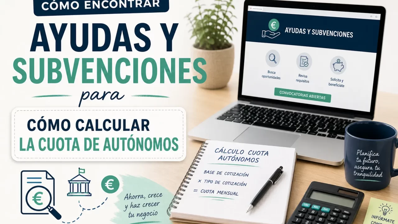 Cómo encontrar ayudas y subvenciones para calcular la cuota de autónomos: guía práctica y pasos clave