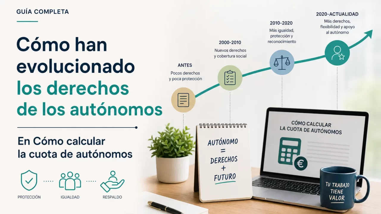 Cómo han evolucionado los derechos de los autónomos y cómo calcular la cuota de autónomos: guía práctica