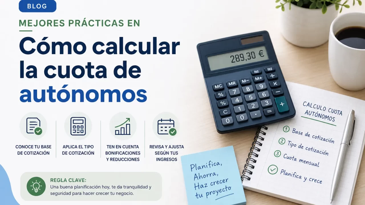 Mejores prácticas en cómo calcular la cuota de autónomos: guía práctica y ejemplos
