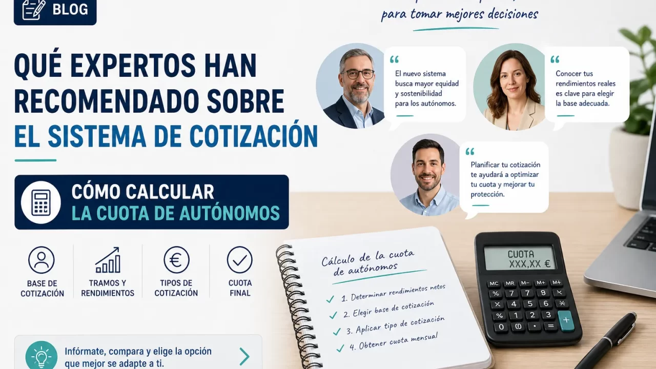 Qué expertos recomiendan sobre el sistema de cotización: cómo calcular la cuota de autónomos