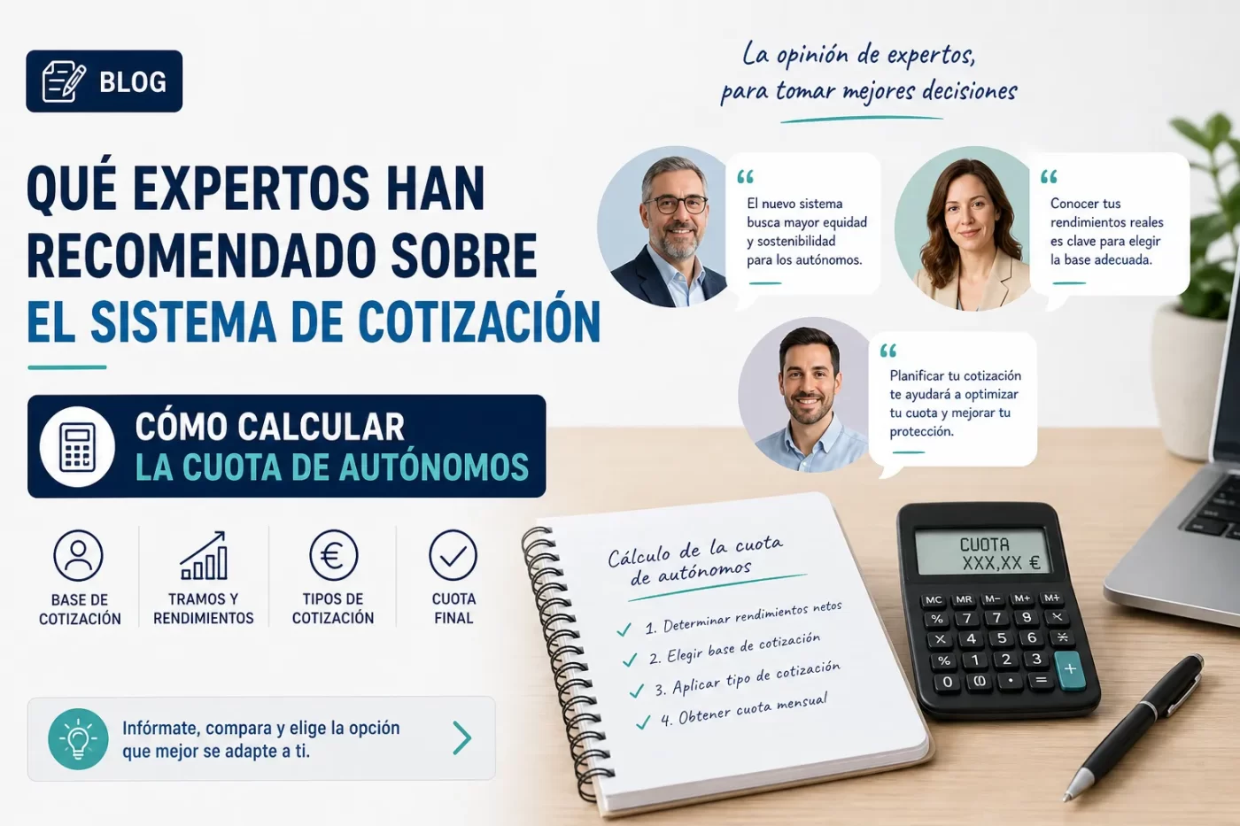 que-expertos-han-recomendado-sobre-el-sistema-de-cotizacion-Como-calcular-la-cuota-de-autonomos | InfoAutonomo.es qué expertos han recomendado sobre el sistema de cotización Cómo calcular la cuota de autónomos