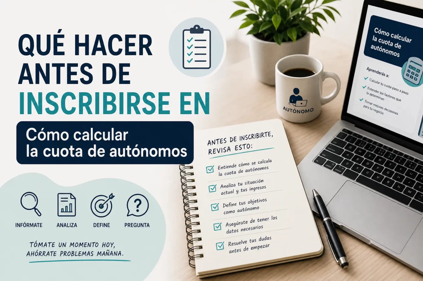 qué hacer antes de inscribirse en Cómo calcular la cuota de autónomos