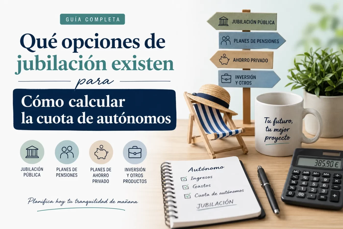 qué opciones de jubilación existen para Cómo calcular la cuota de autónomos