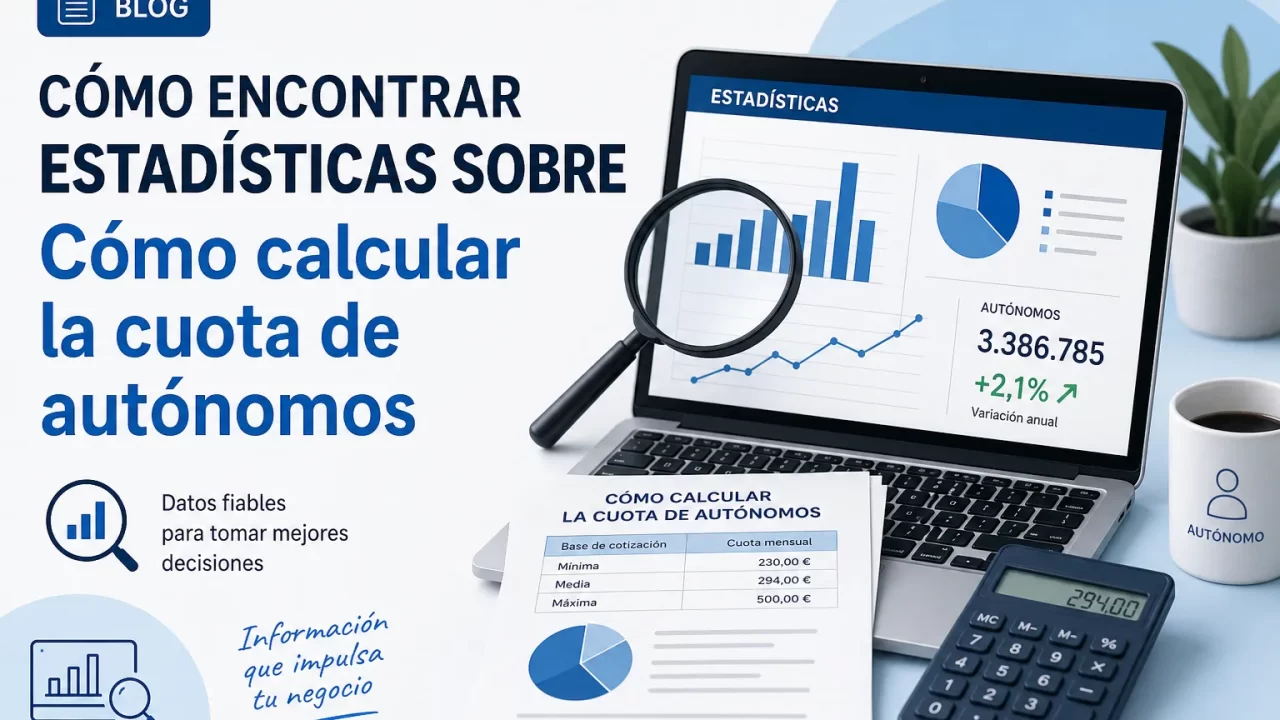 Cómo encontrar estadísticas sobre cómo calcular la cuota de autónomos: fuentes fiables y paso a paso