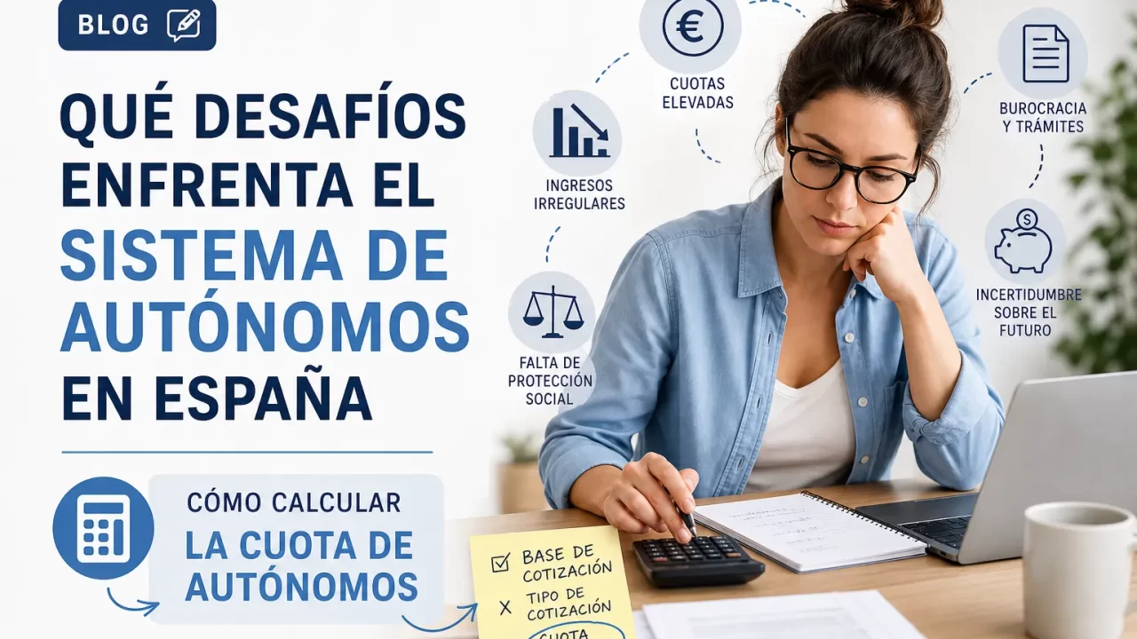 Qué desafíos enfrenta el sistema de autónomos en España y cómo calcular la cuota de autónomos paso a paso