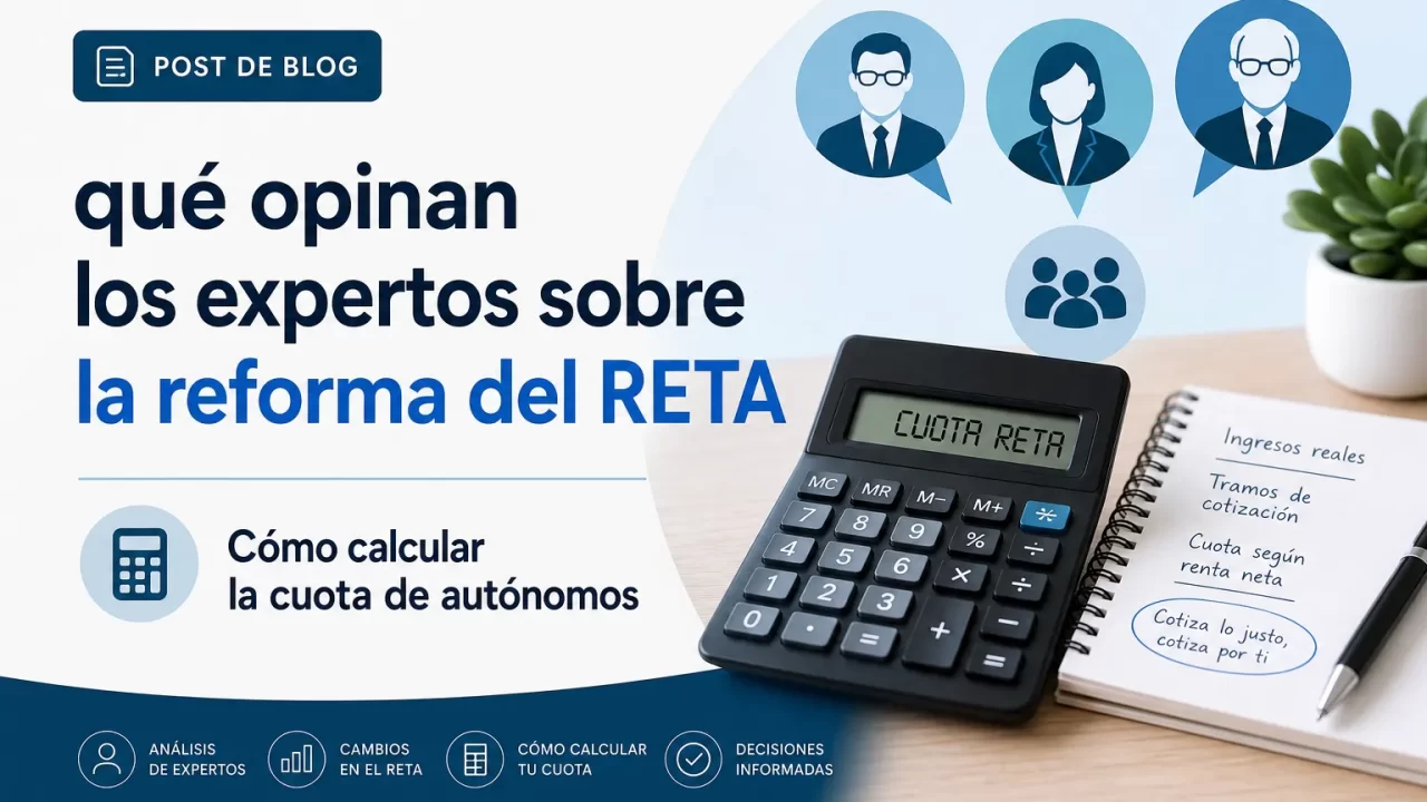 Qué opinan los expertos sobre la reforma del RETA y cómo calcular la cuota de autónomos