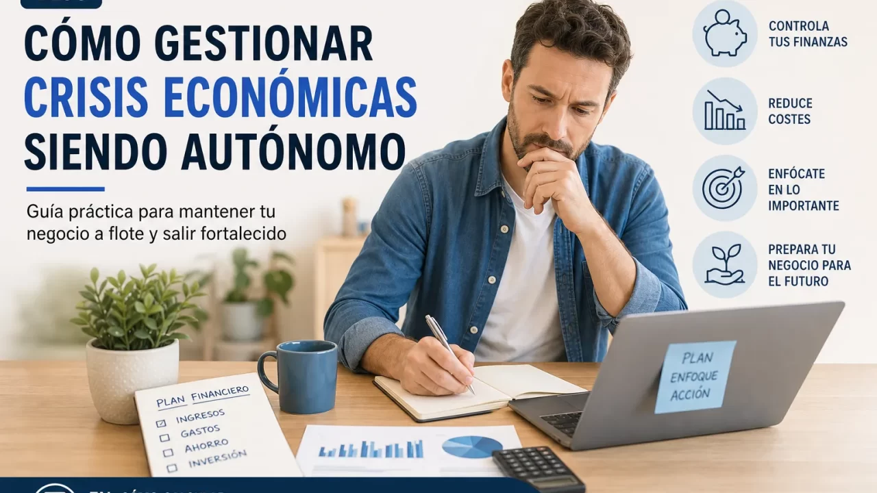 Cómo gestionar crisis económicas siendo autónomo: guía para calcular la cuota de autónomos