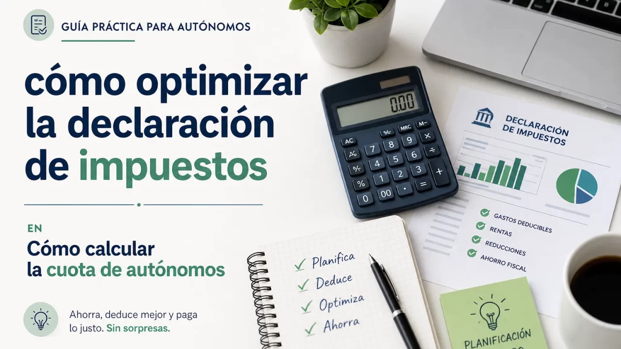 Cómo optimizar la declaración de impuestos al calcular la cuota de autónomos