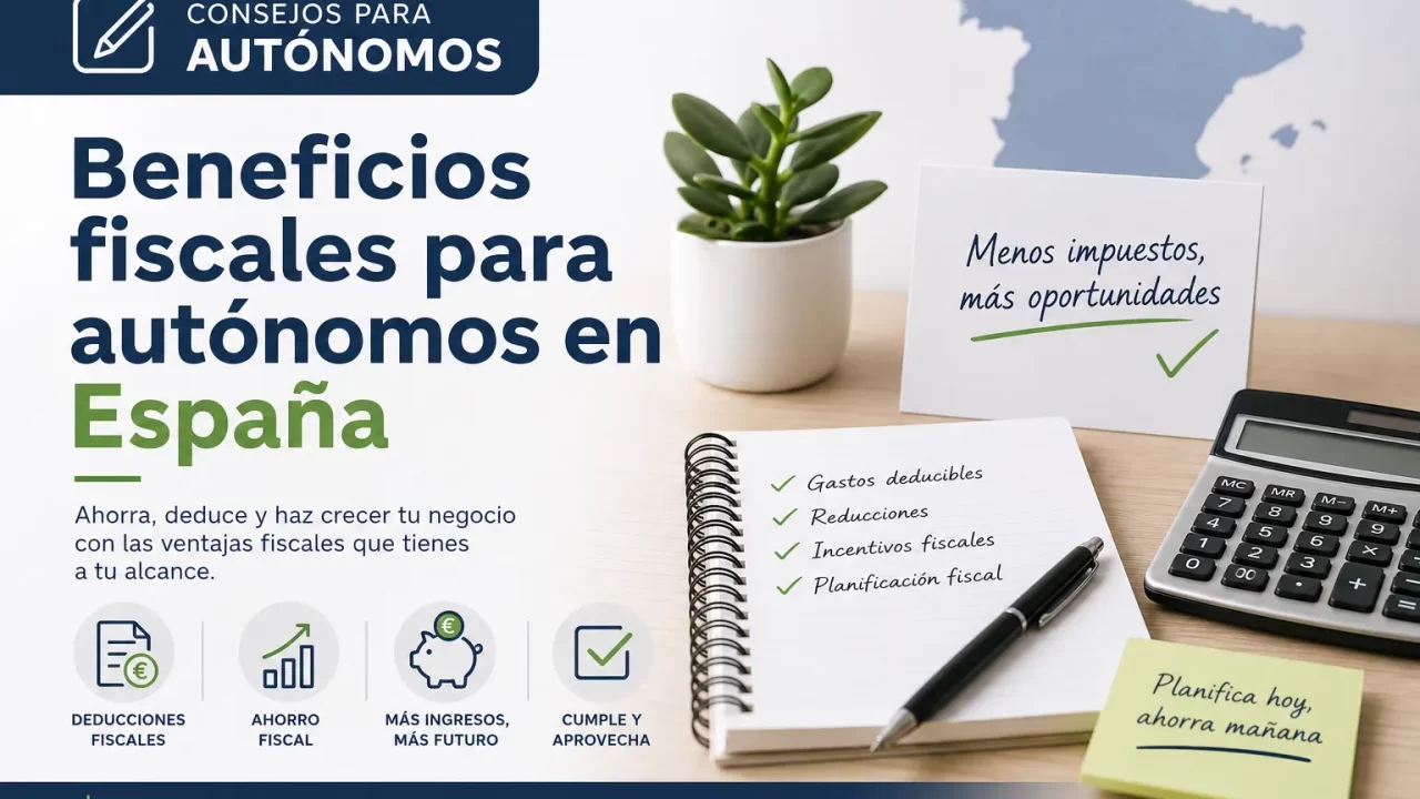 Consejos para autónomos: beneficios fiscales en España que debes conocer