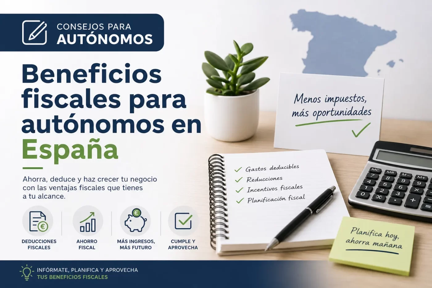 consejos para autónomos en Beneficios fiscales para autónomos en España