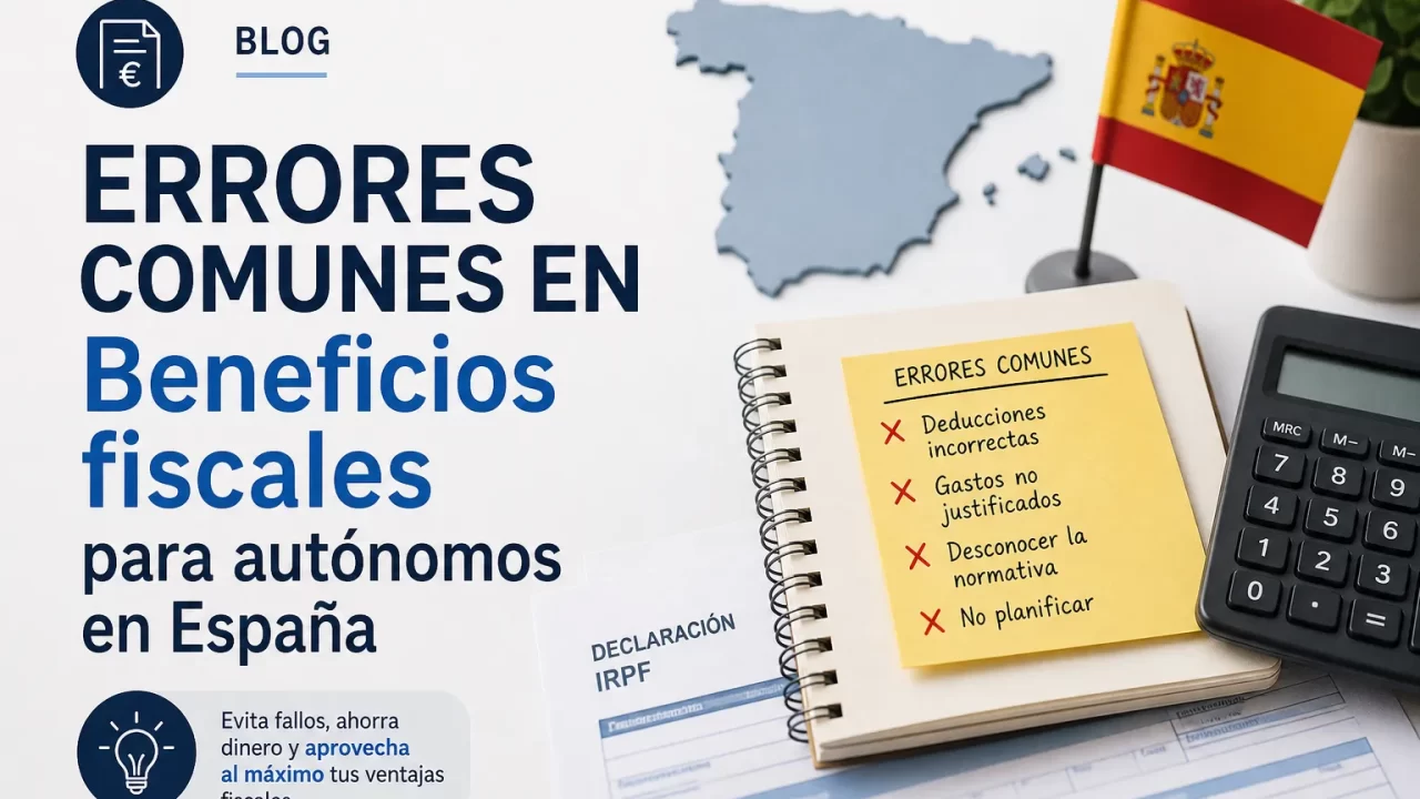 Errores comunes en beneficios fiscales para autónomos en España: cómo evitarlos