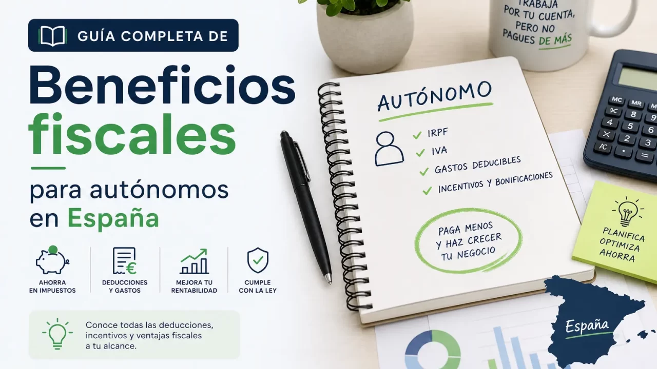 Guía completa de beneficios fiscales para autónomos en España: deducciones, bonificaciones y consejos prácticos